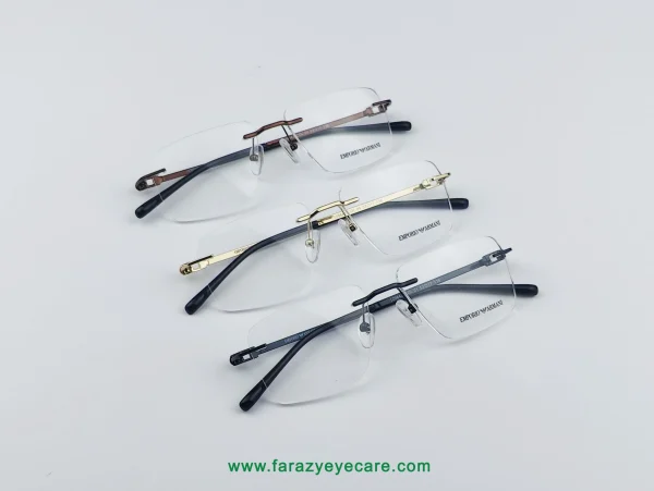 Emporio Armani Rimless Eyeglasses 12984J