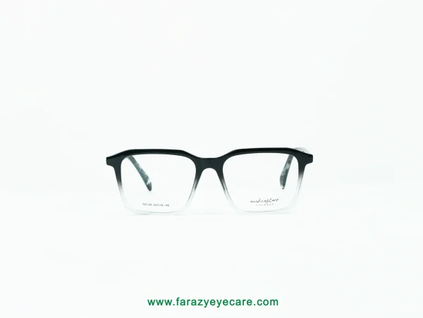 Mario Rossi Black Rectangular Eyeglasses