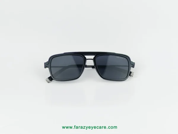 Gunmetal Black Full Rim Square Sunglasses