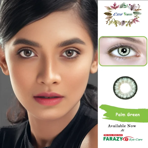 EGO Forest Palm Green Contact Lens