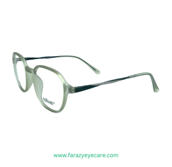 Silhouette Transparent Green Round Eyewear Frame – Lightweight & Stylish